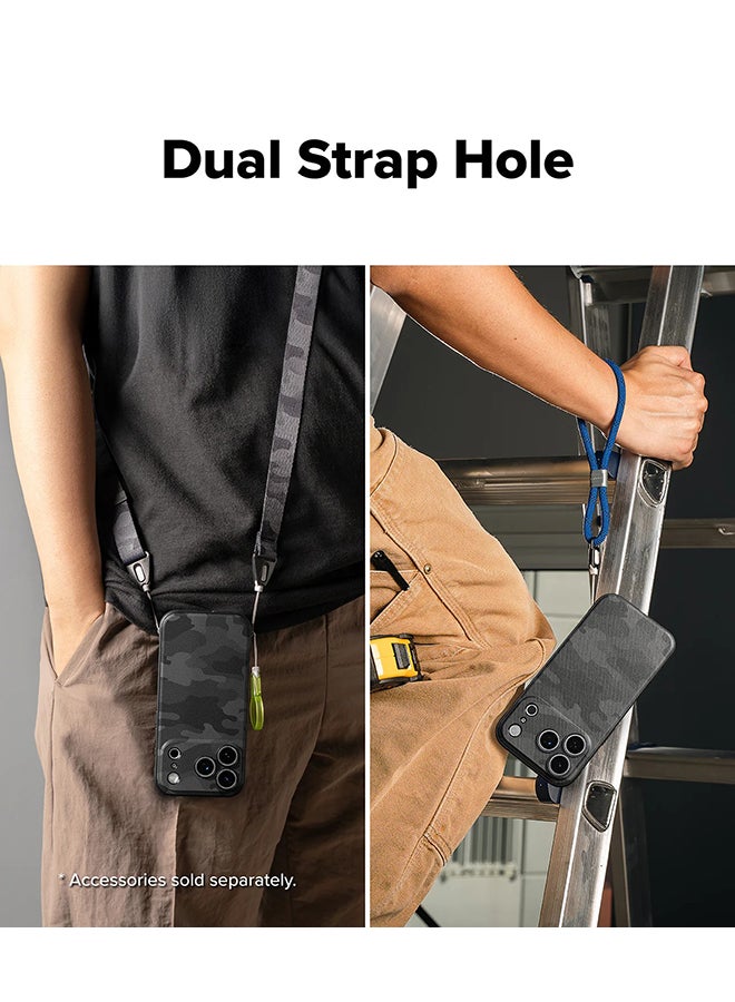 Ringke Onyx Magnetic For iPhone 17 Pro Max Case For MagSafe, Enhanced Grip Tough Flexible TPU Shockproof Bumper Drop Protection Phone Cover - Camo Black - Image 2