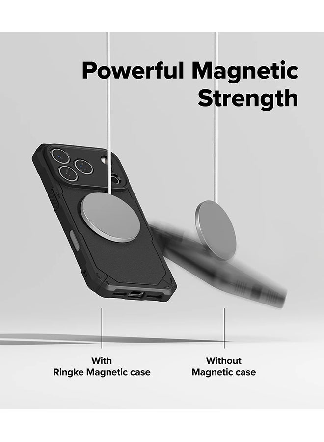 Ringke Rugged Gear Magnetic For iPhone 17 Pro Max Case For MagSafe, Prevents Oily Smudges Non-Slip Enhanced Grip Protective Cover - Black - Image 4