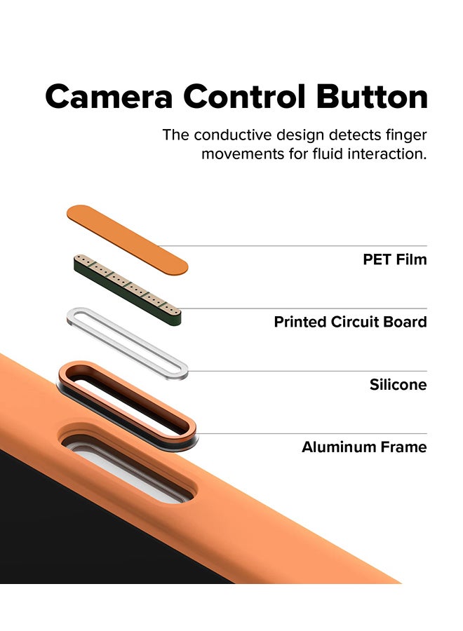 Ringke Silicone Magnetic For iPhone 17 Pro Max Case Cover Powerful Magnet Long Lasting Silky Feel Anti-Fingerprint - Tangerine - Image 3