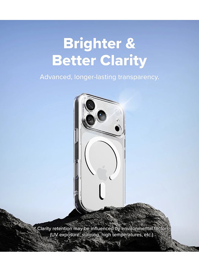Ringke Fusion Magnetic Case For iPhone 17 Pro Case Cover Strong Magnet Anti-Fingerprint Rugged Shockproof Protective Phone Cover - Clear - Image 5