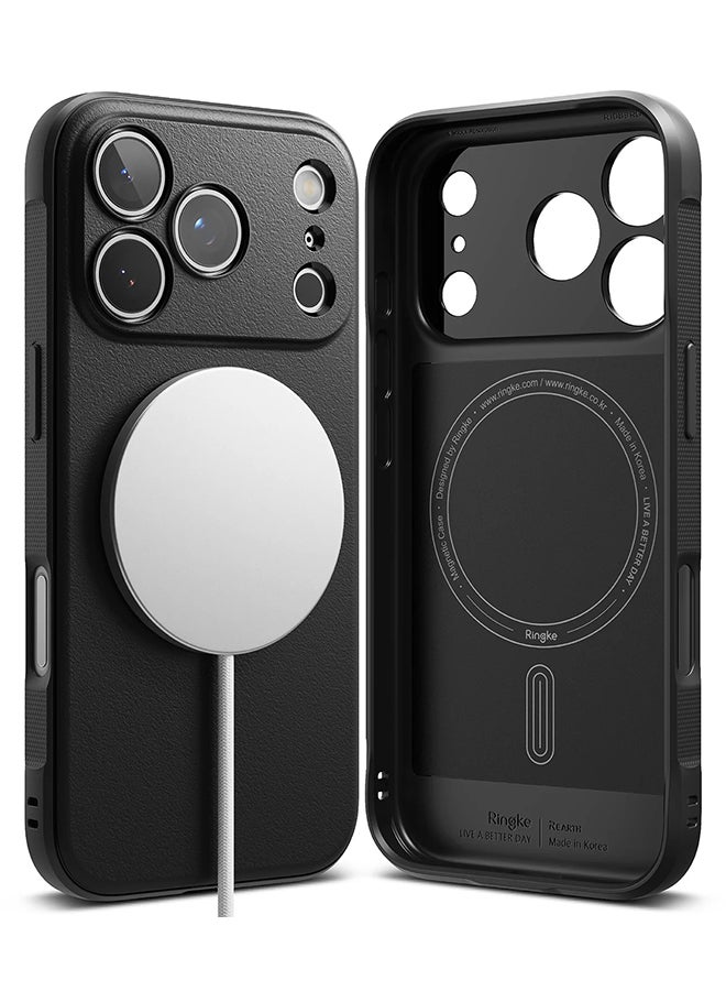 Ringke Onyx Magnetic For iPhone 17 Pro Case For MagSafe Enhanced Grip Tough Flexible TPU Shockproof Rugged TPU Bumper Drop Protection Phone Cover - Black - Image 1