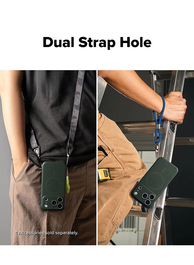 Ringke Onyx Magnetic For iPhone 17 Pro Case For MagSafe Enhanced Grip Tough Flexible TPU Shockproof Bumper Drop Protection Phone Cover - Dark Green - Image 4