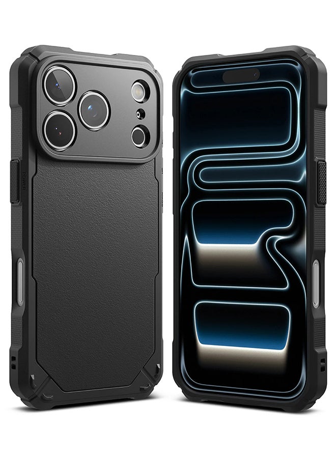 Ringke Rugged Gear For iPhone 17 Pro Case For MagSafe, Prevents Oily Smudges Non-Slip Enhanced Grip Protective Cover - Black - Image 1