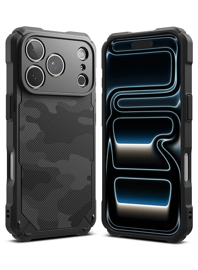 Ringke Rugged Gear For iPhone 17 Pro Case For MagSafe, Prevents Oily Smudges Non-Slip Enhanced Grip Protective Cover - Camo Black - Image 1