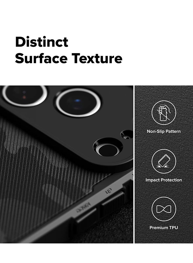 Ringke Rugged Gear For iPhone 17 Pro Case For MagSafe, Prevents Oily Smudges Non-Slip Enhanced Grip Protective Cover - Camo Black - Image 5