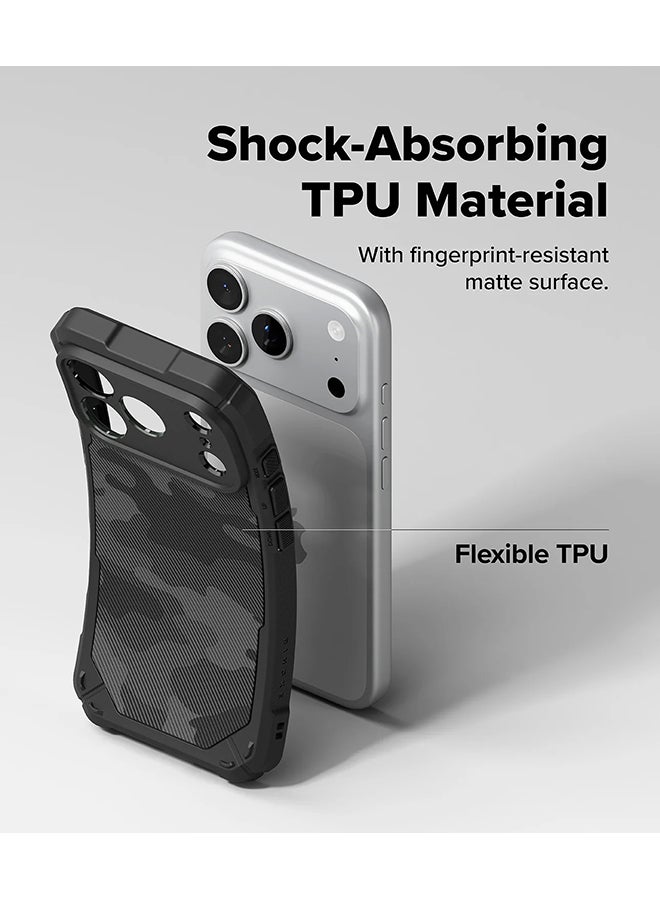 Ringke Rugged Gear Magnetic For iPhone 17 Pro Case For MagSafe, Prevents Oily Smudges Non-Slip Enhanced Grip Protective Cover - Camo Black - Image 5
