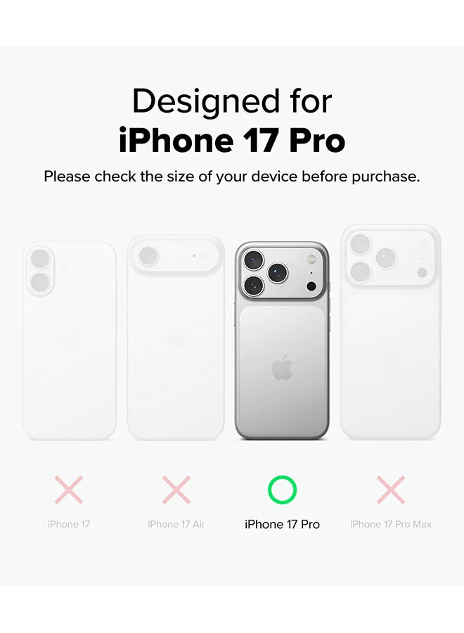 Ringke Silicone Magnetic For iPhone 17 Pro Case Cover Powerful Magnet Long Lasting Silky Feel Anti-Fingerprint Back Cover - Black - Image 2