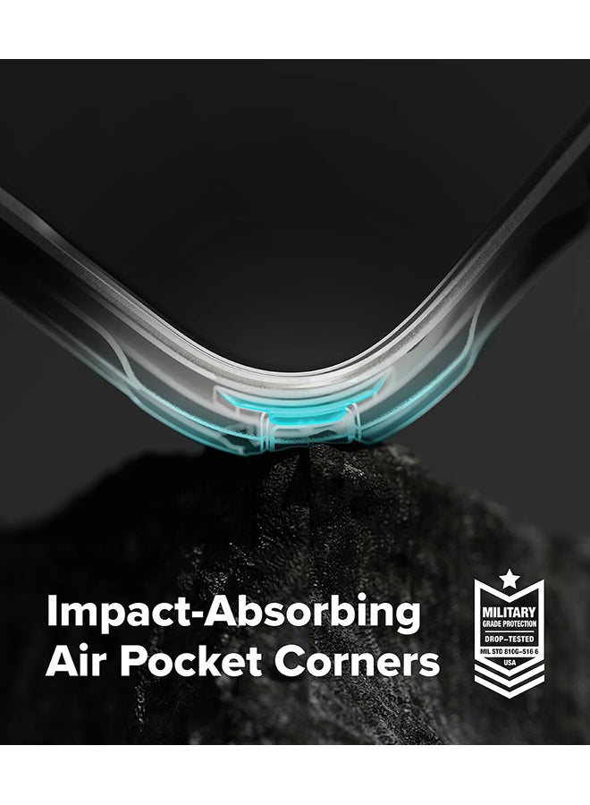 Ringke Fusion-X For iPhone 17 Pro Case Cover Transparent Hard Back Soft Flexible TPU Bumper Scratch Resistant Shockproof Protection Back Phone Cover - Black - Image 5