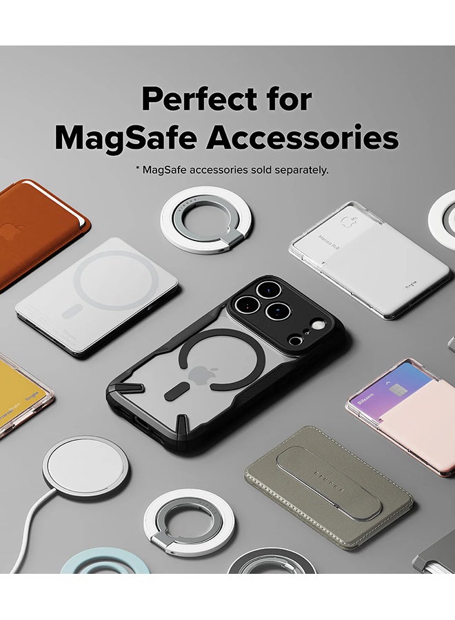 Ringke Fusion-X Magnetic Case For iPhone 17 Pro Case Cover Strong Magnet Anti-Fingerprint Rugged Shockproof Protective Phone Cover - Black - Image 2