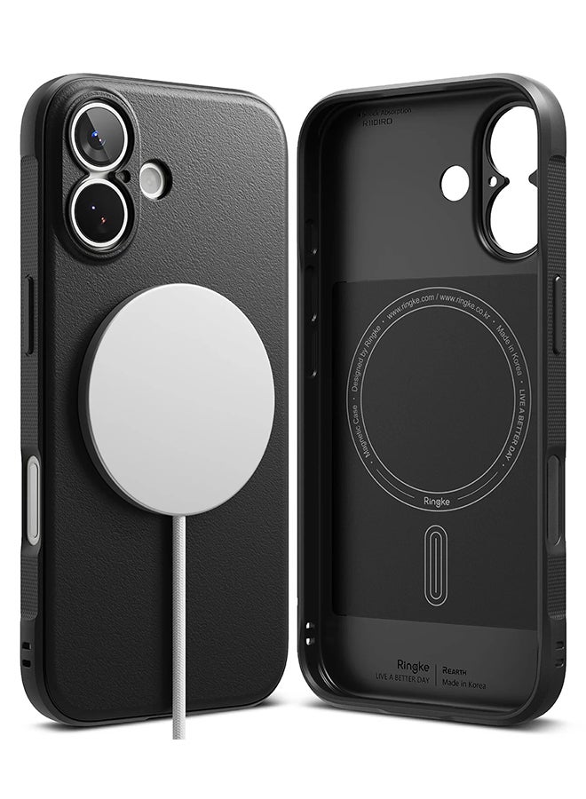 Ringke Onyx Magnetic For iPhone 17 Case [For MagSafe] Enhanced Grip Tough Flexible TPU Shockproof Rugged TPU Bumper Drop Protection Phone Cover- Black Black - Image 1