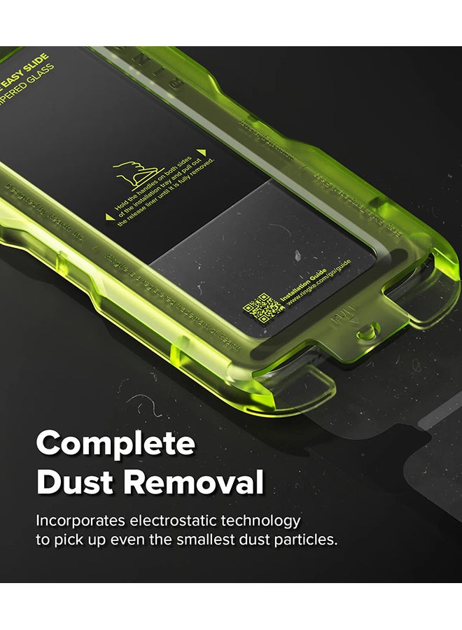 Ringke Tempered Glass Easy Slide For iPhone 17 Air Screen Protector, Case Friendly 9H Hardness, Anti-Scratch, Easy to Install - 2 Pack, W Installation Jig - Image 4