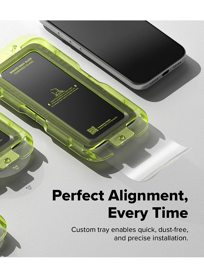 Ringke Tempered Glass Easy Slide For iPhone 17 Pro Max Screen Protector, 9H Hardness, Anti-Scratch, Easy to Install - 2 Pack, W Installation Jig - Image 3