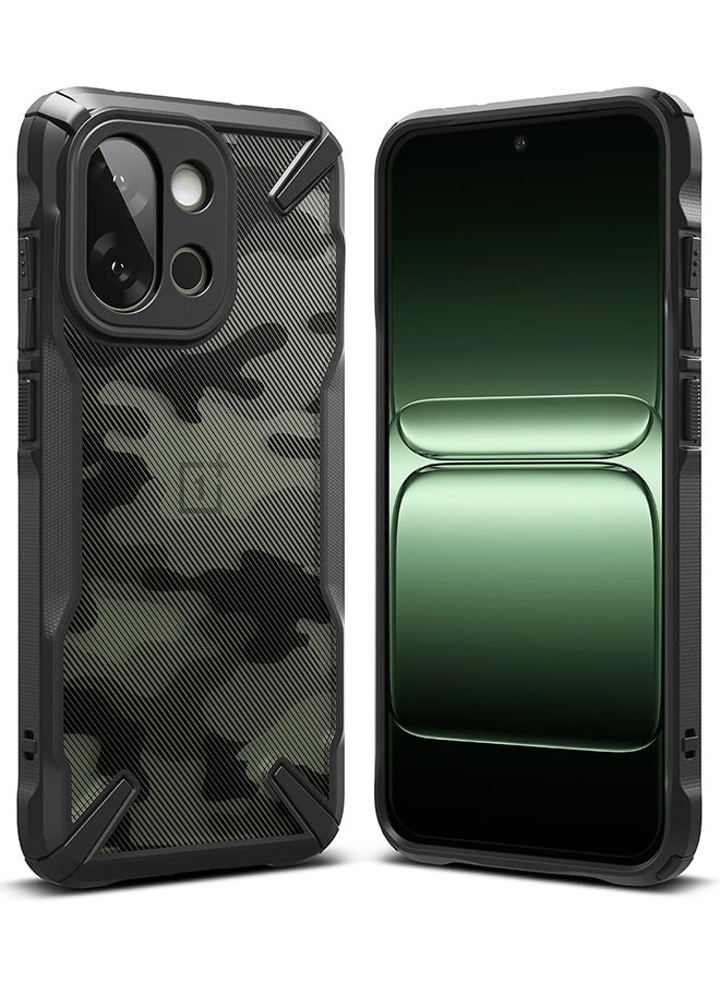 رينجك حافظة فيوجن-إكس لهاتف OnePlus 13S، مضادة للخدش، متينة، غلاف PC + TPU - كامو أسود - Image 1