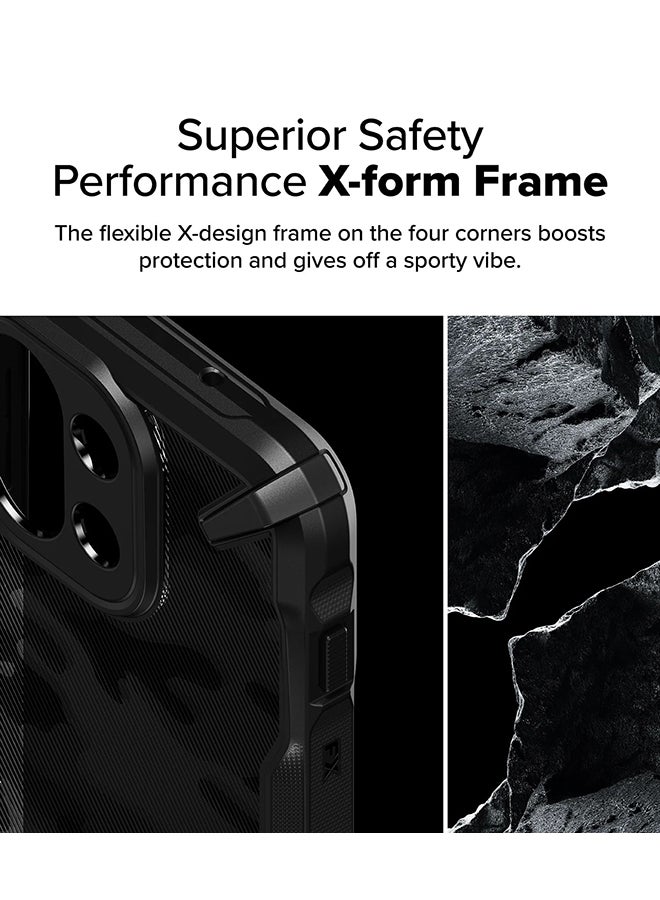 رينجك حافظة فيوجن-إكس لهاتف OnePlus 13S، مضادة للخدش، متينة، غلاف PC + TPU - كامو أسود - Image 3