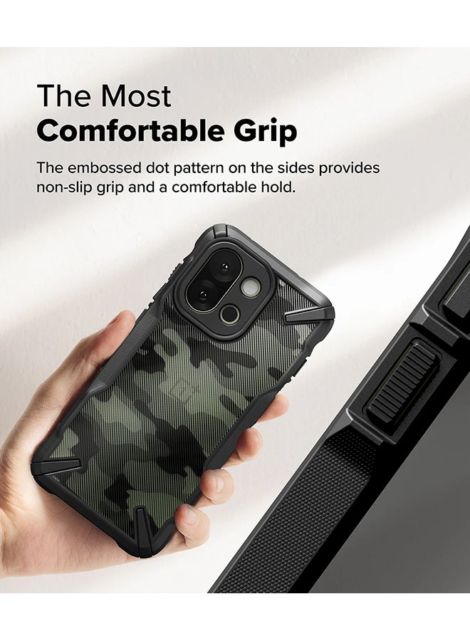 رينجك حافظة فيوجن-إكس لهاتف OnePlus 13S، مضادة للخدش، متينة، غلاف PC + TPU - كامو أسود - Image 5