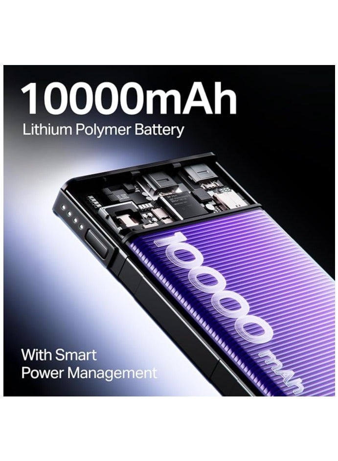 boAt Energyshroom PB300 Powerbank with 10000mAh Battery, 22.5w Fast Charging, 12-Layer Smart IC Protection, LED Indicators and Aluminum Alloy Casing USB Type-C Input Carbon Black - Image 1