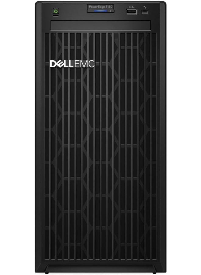 DELL PowerEdge T150 With Intel Pentium G6405T Processor/8GB RAM DDR5/1TB SSD/DOS(Without Windows)/ Black