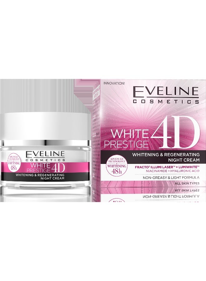 Eveline White Prestige 4D Whitening Night Cream 50ml