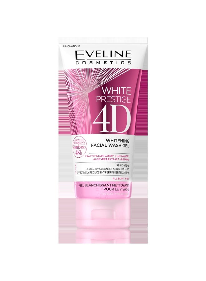 Eveline White Prestige 4D Whitening Facial Wash Gel 200ml
