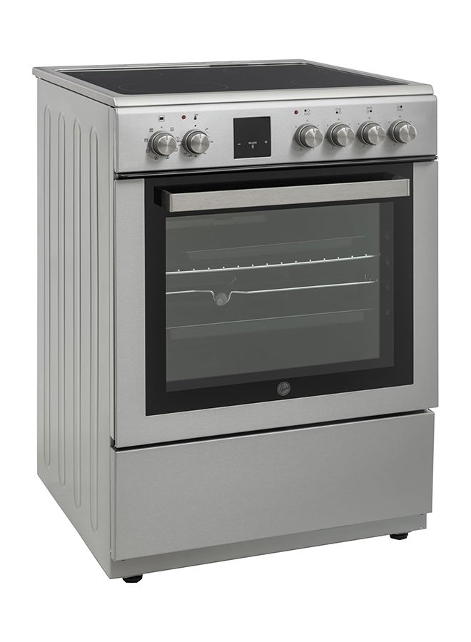 HOOVER Free Standing 60x60 Cm Ceramic/Electric Cooker, 65L Electric Oven with convection oven fan, Double-Glazed Door, With Child Lock, Made In Turkey 1 Year Manufacturer, Inox Finish- HVC-V64E-SP HVC-V64E-SP silver - Image 2