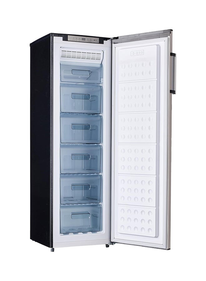 هوفر 245 لتر ثلاجة-فريزر قابلة للتحويل بدون صقيع 2 في 1، 6 أدراج، تحكم إلكتروني، ضمان سنة، تشطيب إنوكس - HSF-K245-S - Image 4