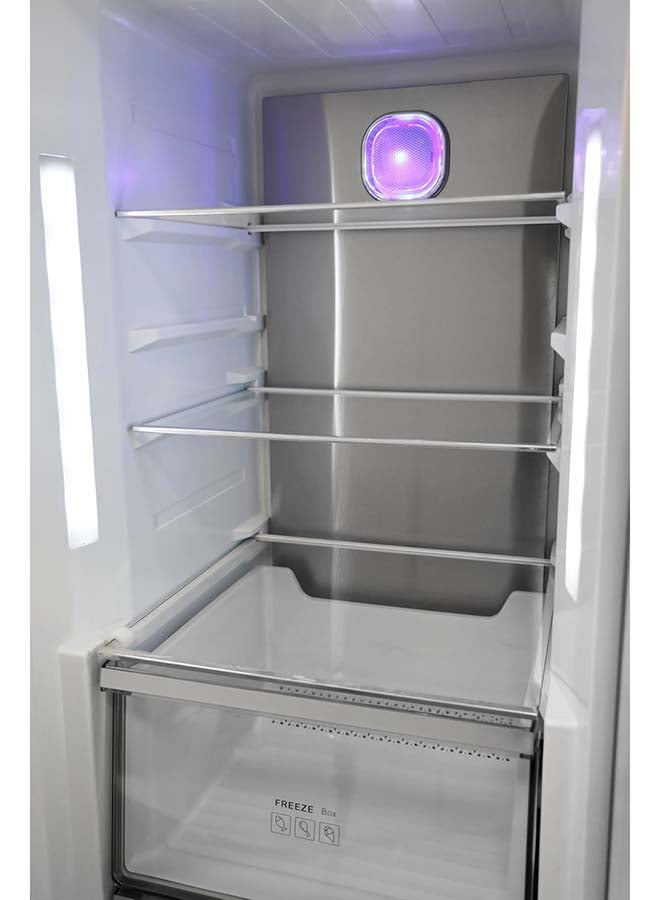 HOOVER 345L Total No Frost Convertible Temp 2 In 1 Fridge-Freezer Combinations, Inverter System, Metal Multi Air Cooling, LED Light, Door Display, 1 Year Manufacturer, Inox Finish- HSFR-K345-S HSFR-K345-S Inox - Image 2