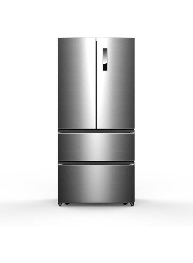 HOOVER 670L French Door Refrigerator, Inverter Compressor, LED Display with Touch Control,2 Metal Glide Drawers, 10 Year Warranty, Silver - HFD-K670-S HFD-K670-S Silver - Image 1