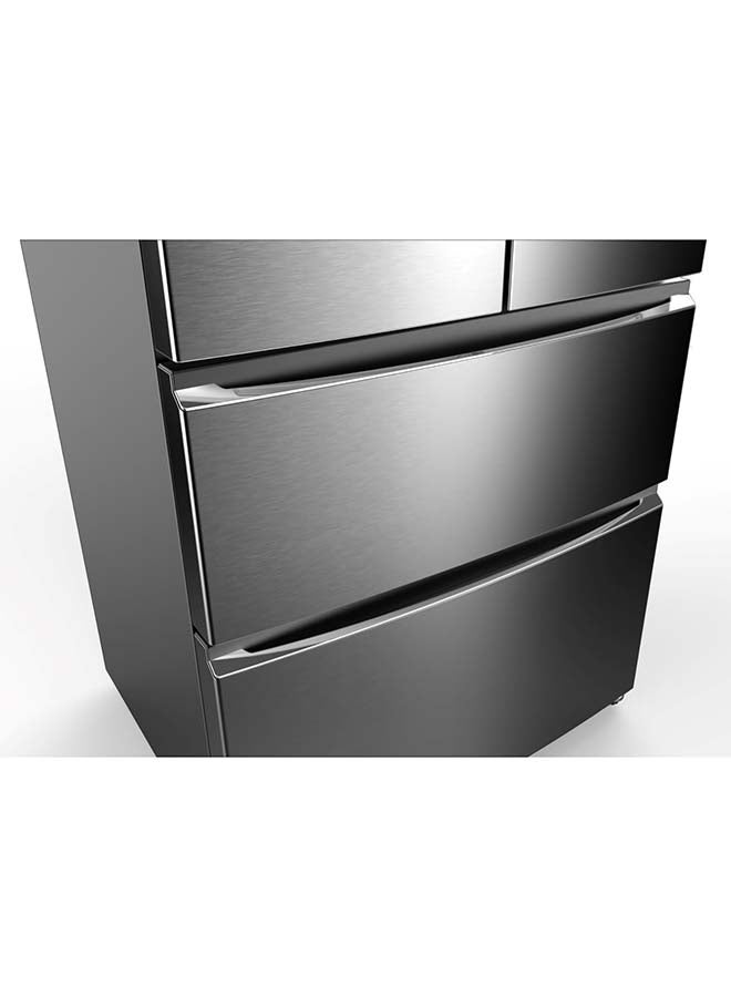 HOOVER 670L French Door Refrigerator, Inverter Compressor, LED Display with Touch Control,2 Metal Glide Drawers, 10 Year Warranty, Silver - HFD-K670-S HFD-K670-S Silver - Image 4