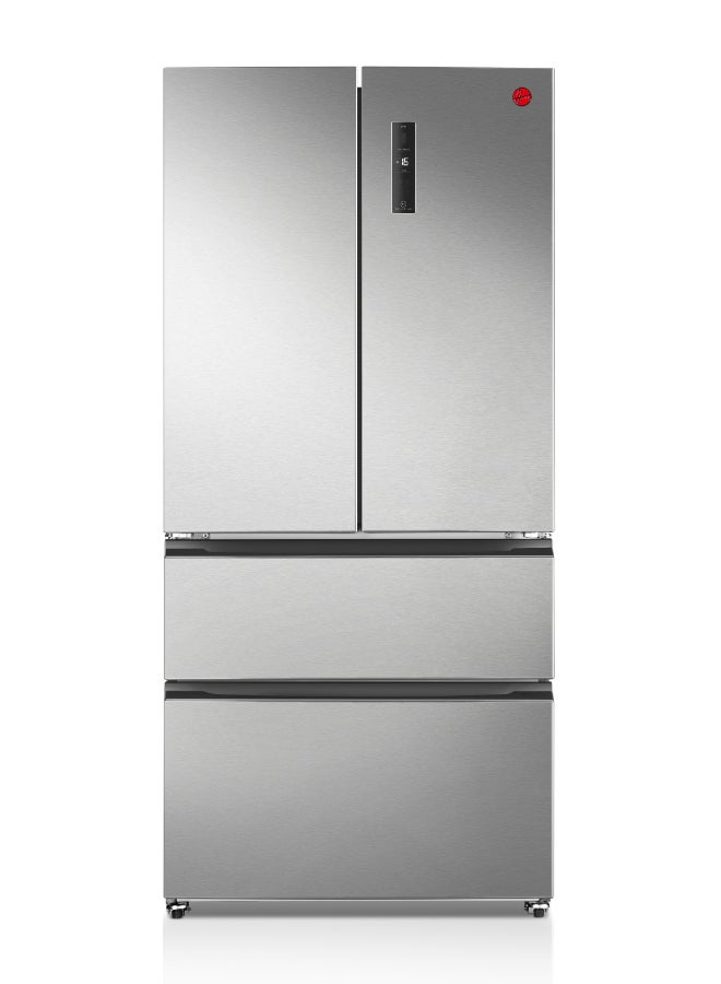 Hoover 670L French Door Refrigerator, Inverter Compressor, LED Display with Touch Control, Silver, 531L Net (670L Gross) – HFD-K670-S HFD-K670-S Silver - Image 1