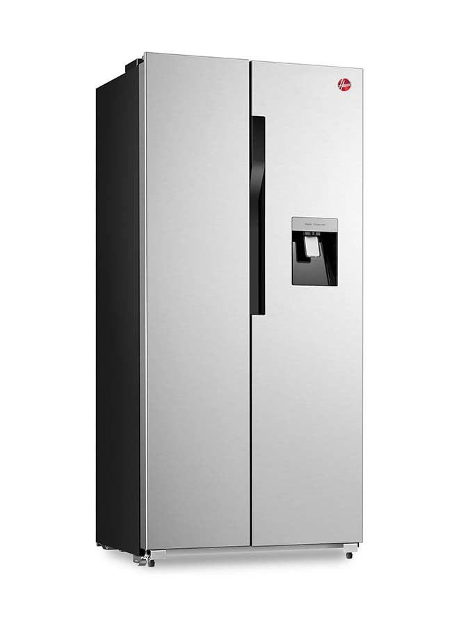 HOOVER Side By Side Refrigerator, 532L, Inverter, No Frost, Water Dispenser, Multi Air Flow, LED Light, Premium Silver Trim, Touch Control Display, Inox/Black, Ice Twister - HSB-K532-WS HSB-K532-WS Inox - Image 2