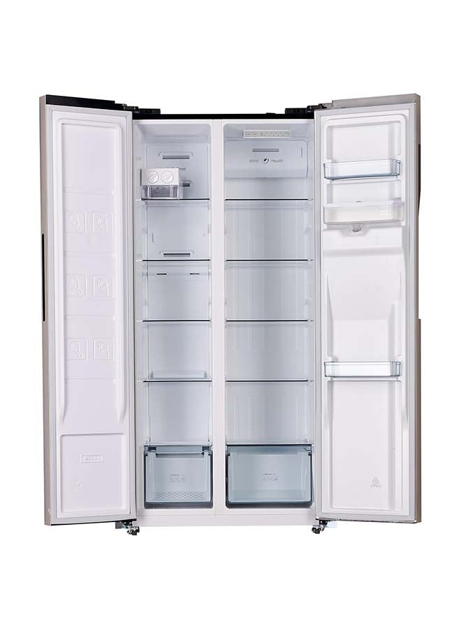 Hoover Side By Side Refrigerator, Inverter, No Frost, Water Dispenser, Touch Control Display, Inox/Black, 410L Net (532L Gross) – HSB-K532-WS HSB-K532-WS Inox - Image 5