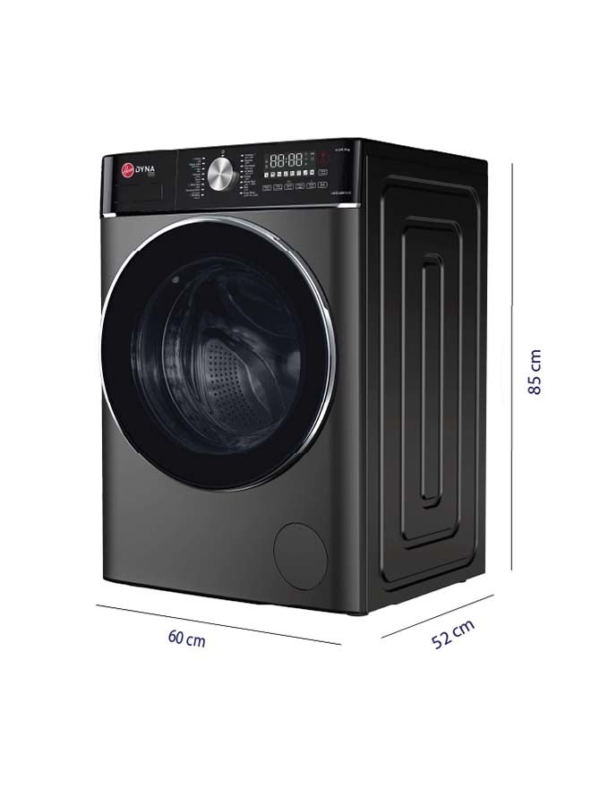 Hoover Washer-Dryer Combo, 8kg Wash, 5kg Dry, 1400 RPM, 17 Programs, Inverter Motor, Knob & Touch Control Panel, 1 Year Manufacturer & 10-Year Warranty on Inverter Motor,Lava Grey - HWD-M8514-G 8 kg HWD-M8514-G Lava Grey - Image 2