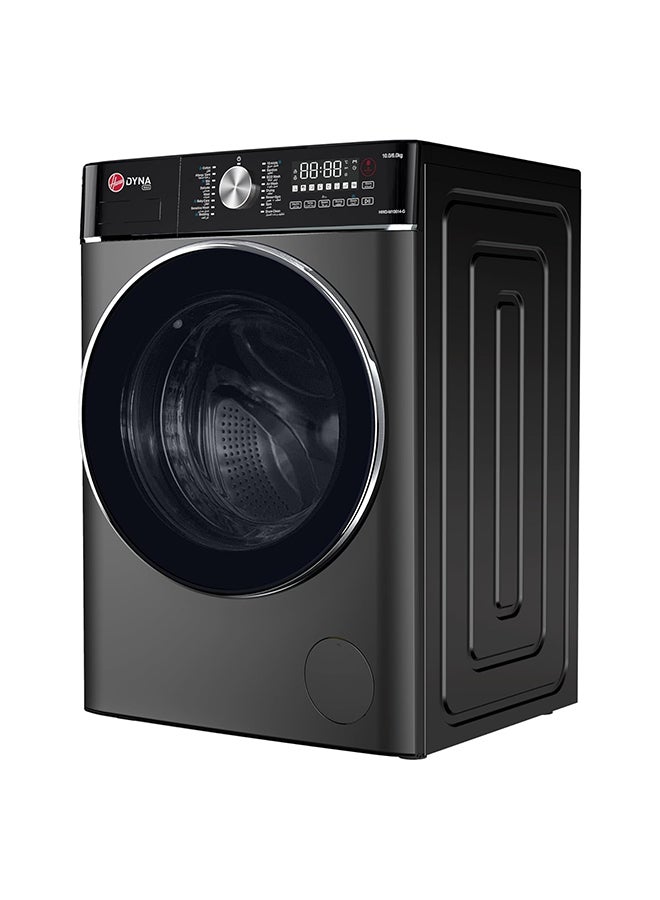 هوفر مجموعة غسالة ومجفف 10 كجم، سعة تجفيف 6 كجم، سرعة دوران 1400 دورة في الدقيقة، 17 برنامج، لوحة تحكم دوارة ولمسية، ضمان سنة واحدة من الشركة المصنعة وضمان 10 سنوات على محرك العاكس، رمادي لافا - HWD-M10614-G - Image 2