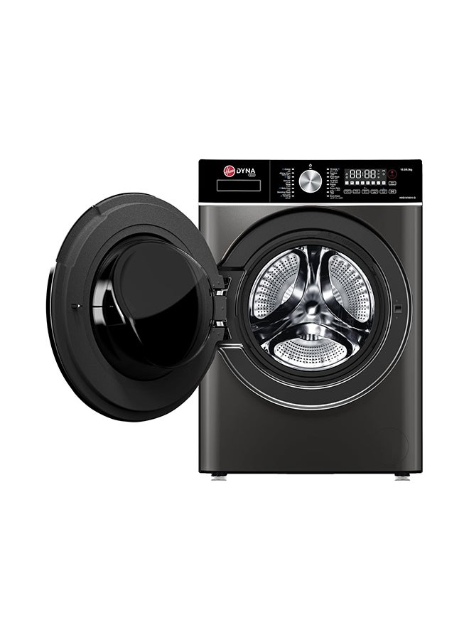 هوفر مجموعة غسالة ومجفف 10 كجم، سعة تجفيف 6 كجم، سرعة دوران 1400 دورة في الدقيقة، 17 برنامج، لوحة تحكم دوارة ولمسية، ضمان سنة واحدة من الشركة المصنعة وضمان 10 سنوات على محرك العاكس، رمادي لافا - HWD-M10614-G - Image 3