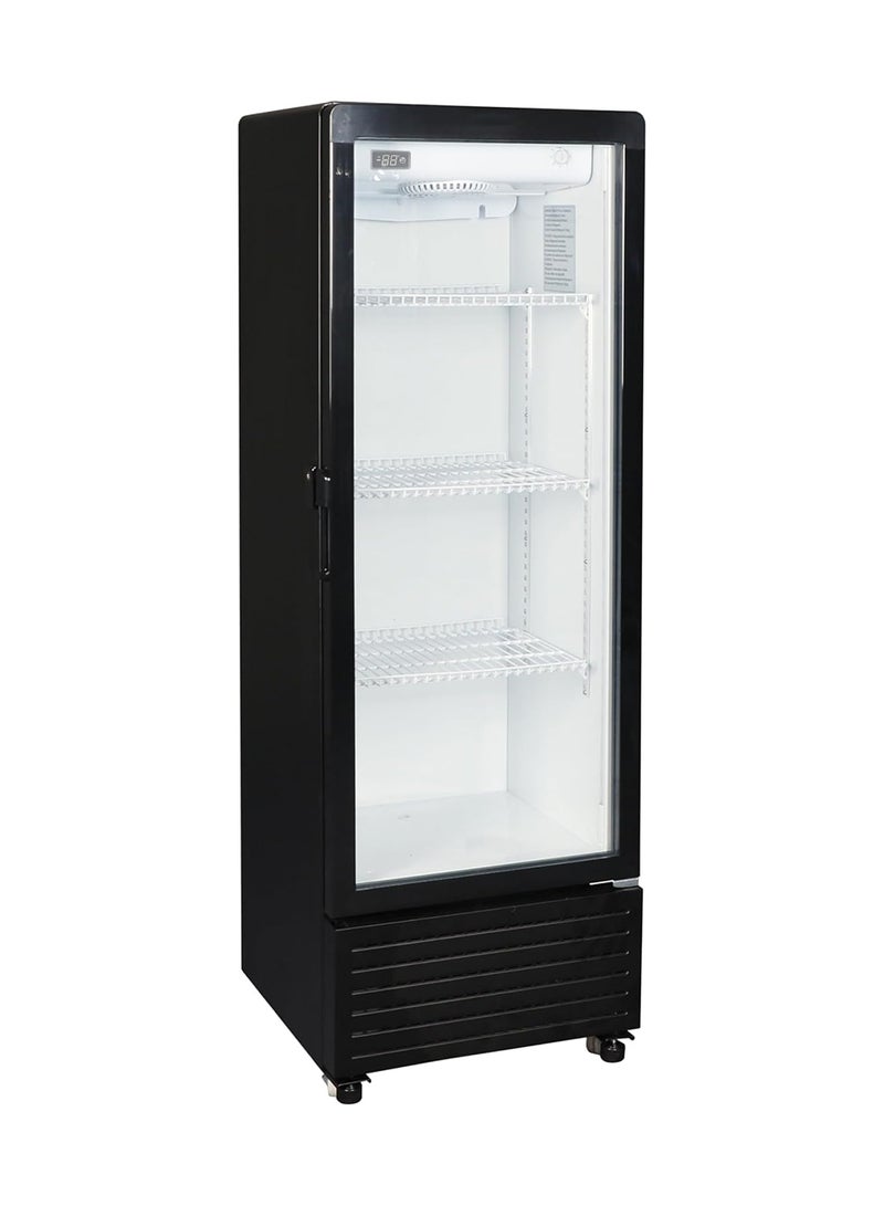 TCL F280SCB Showcase Refrigerator, 280L Gross Capacity, 1-10℃ Temperature, Ventilated Cooling System, Tempered Glass Door, Steel Wire Shelves, Lock & Key, Front Air Blowing - F280SCB F280SCB Black - Image 2