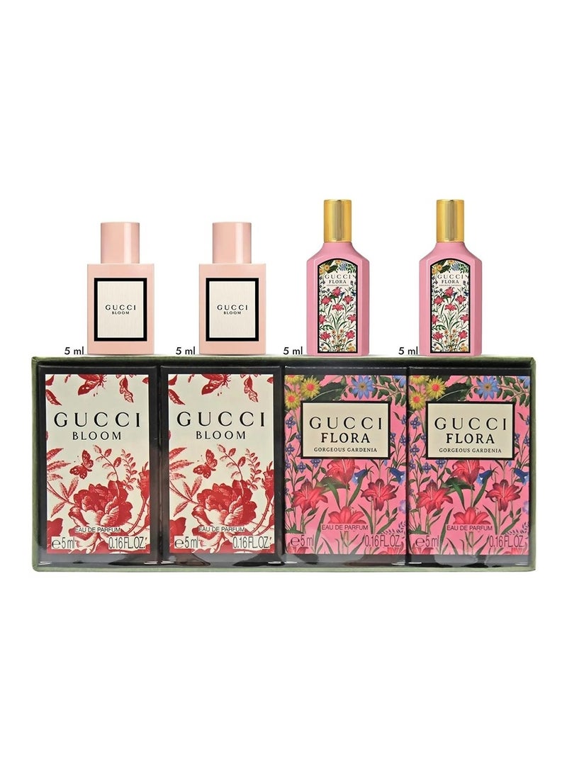 GUCCI For Women Mini Set Edp 2 X 5ml (Bloom Edp) + 2 X 5ml (Flora Gorgeous Gardenia Edp) 5+5+5+5ml - Image 3