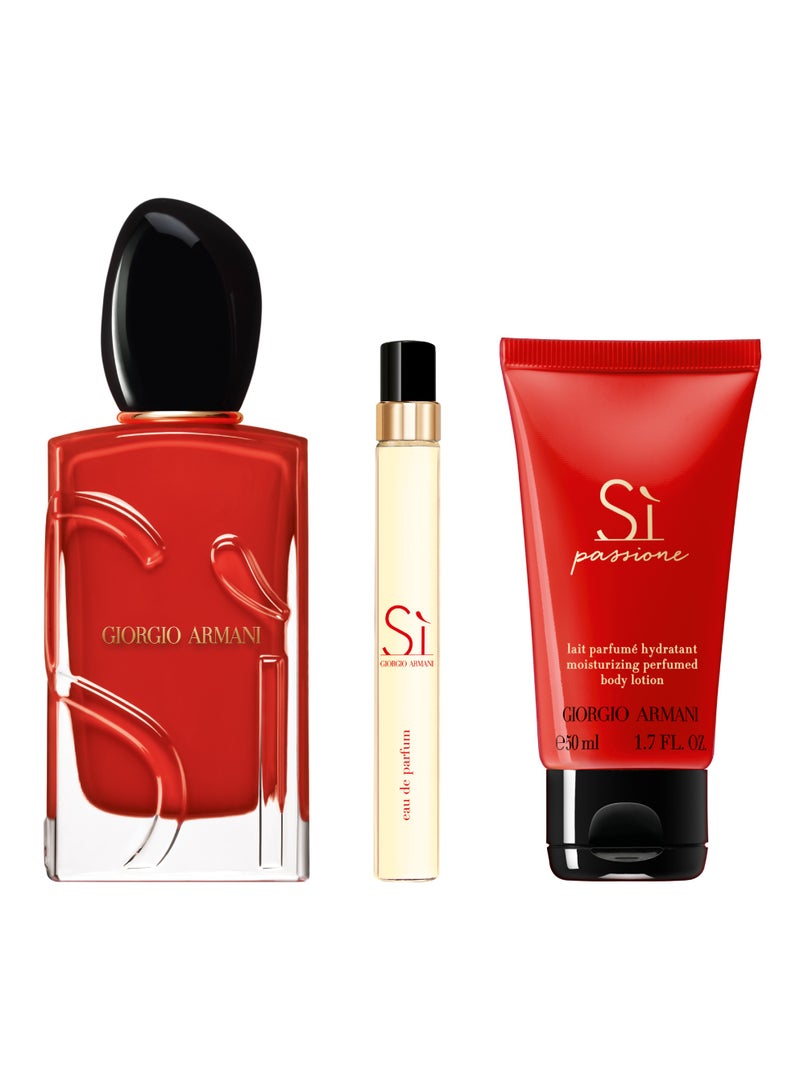 GIORGIO ARMANI Si Passione Gift Set (100ml Eau de Parfum + 10ml Parfum + 50ml Body Lotion) 100+10+50ml - Image 2