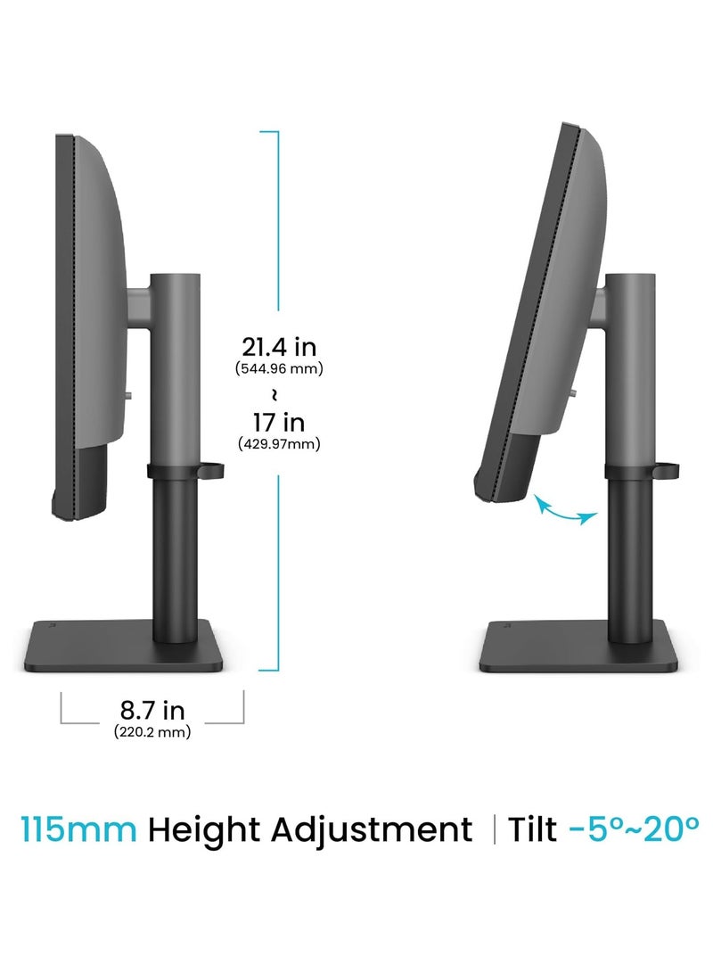 بين كيو شاشة مصممي الجرافيك PD2706QN 27" 2K QHD 2560x1440 IPS، 95% P3، 100% sRGB/Rec.709، USB-C 90W، 100Hz، معايرة برمجية، سلسلة تسلسلية، لوحة نانو غير لامعة مضادة للتوهج، قابلة للتعديل في الارتفاع - Image 5