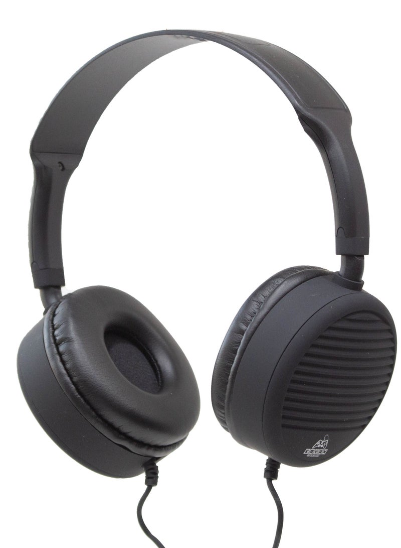 كايان سماعات كايان KN-826 ستيريو هاي فاي مع ميكروفون HD، سماعة رأس سلكية فوق الأذن مع جاك 3.5 مم، صوت عالي الدقة، تصميم مريح – أسود - Image 3