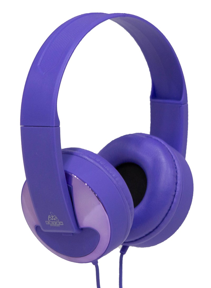 KAYAN KN-828 Stereo HiFi Headphones with 3.5mm Jack – Lightweight Wired Over-Ear Headset with Extra Bass, Comfort Fit, and Hi-Res Audio – Purple - Image 3