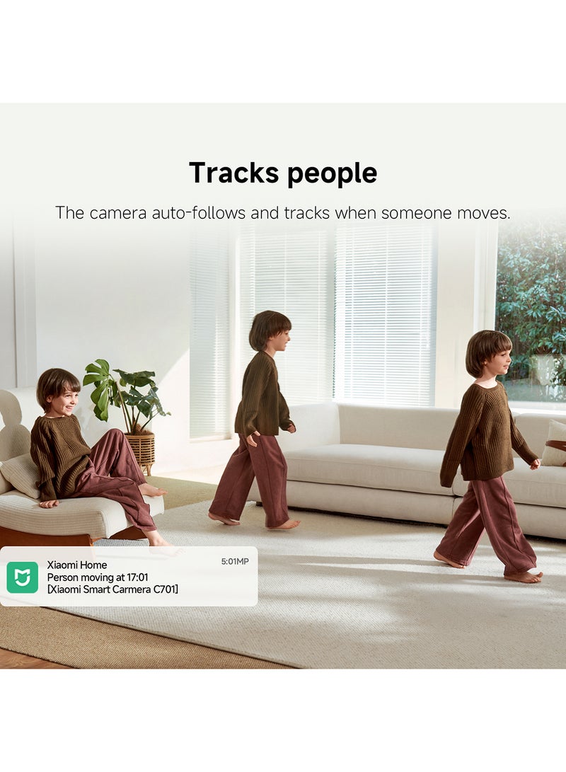 Xiaomi Smart Camera C701 | 4K UHD clarity | Dual-band Wi-Fi 6  | 8MP Super Sharp Video Camera | upto 256GB memory - Image 3