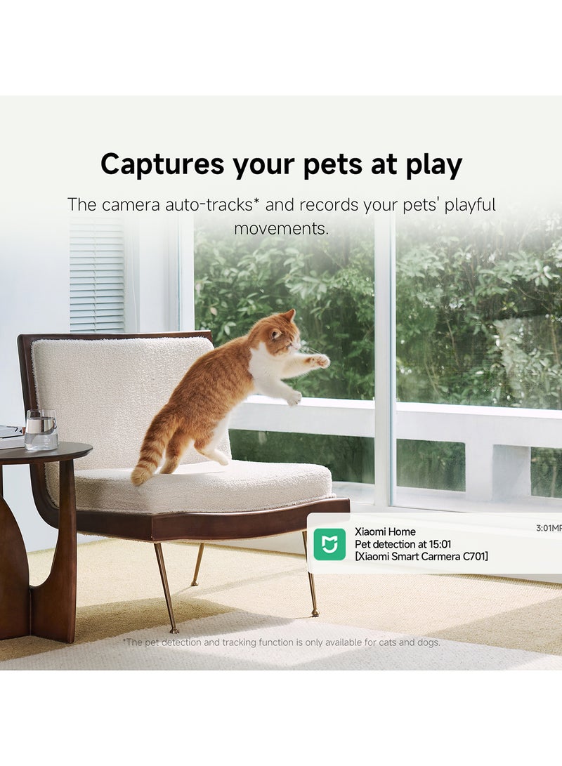 Xiaomi Smart Camera C701 | 4K UHD clarity | Dual-band Wi-Fi 6  | 8MP Super Sharp Video Camera | upto 256GB memory - Image 5