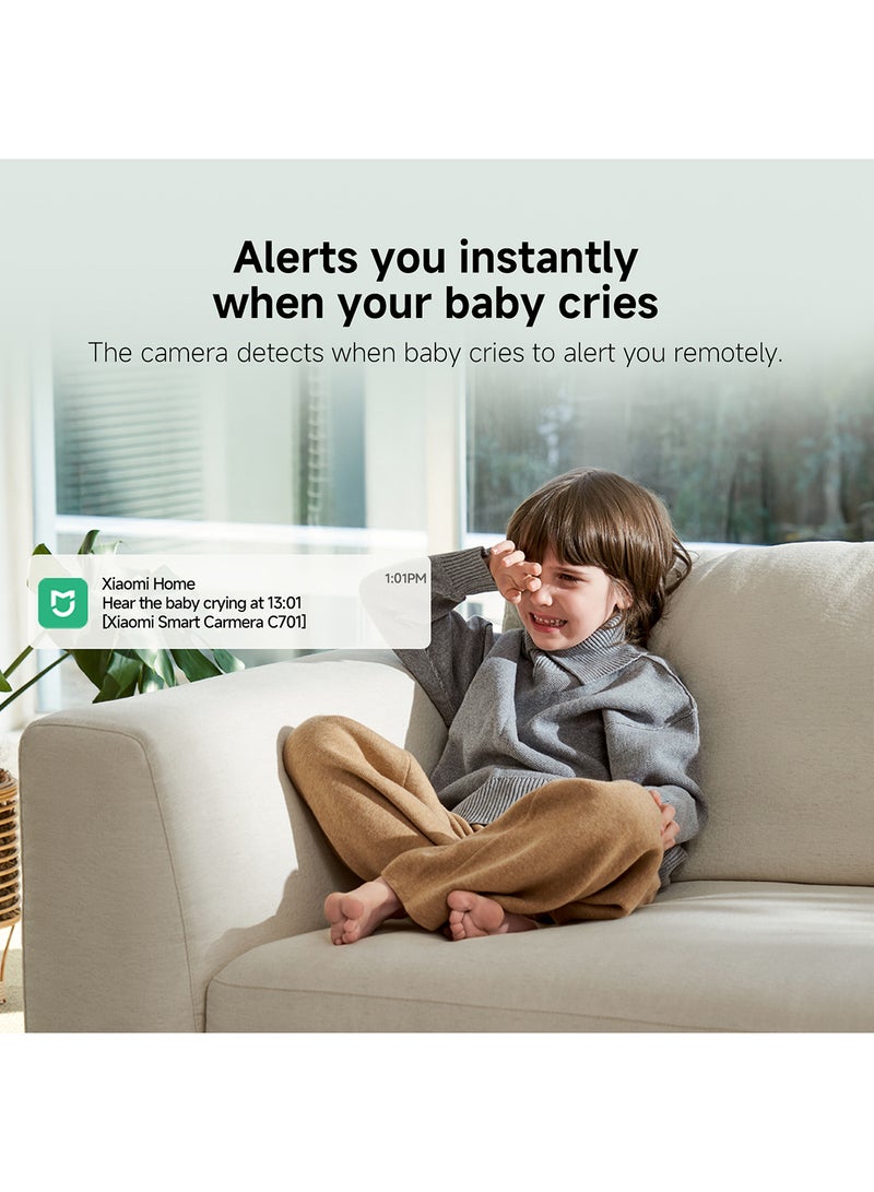 Xiaomi Smart Camera C701 | 4K UHD clarity | Dual-band Wi-Fi 6  | 8MP Super Sharp Video Camera | upto 256GB memory - Image 4