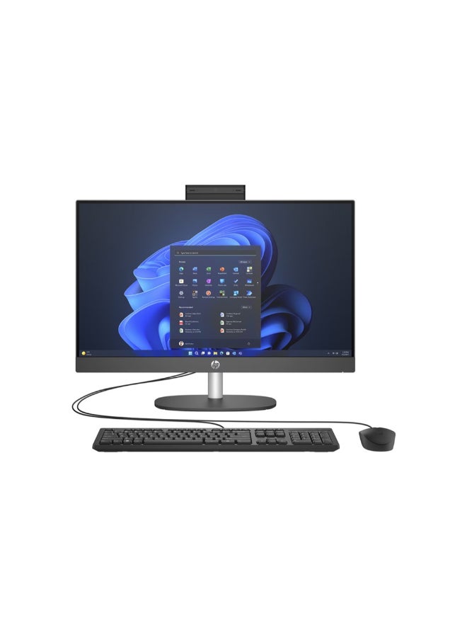 HP ProOne 240 G10 All-in-one With 23.8 Inch Full HD (1920X1080) Display,Intel Core i7-1355U Processor/16GB RAM DDR5/512GB SSD/Intel Iris Xe Graphics/DOS(Without Windows)/ English/Arabic Black - Image 1