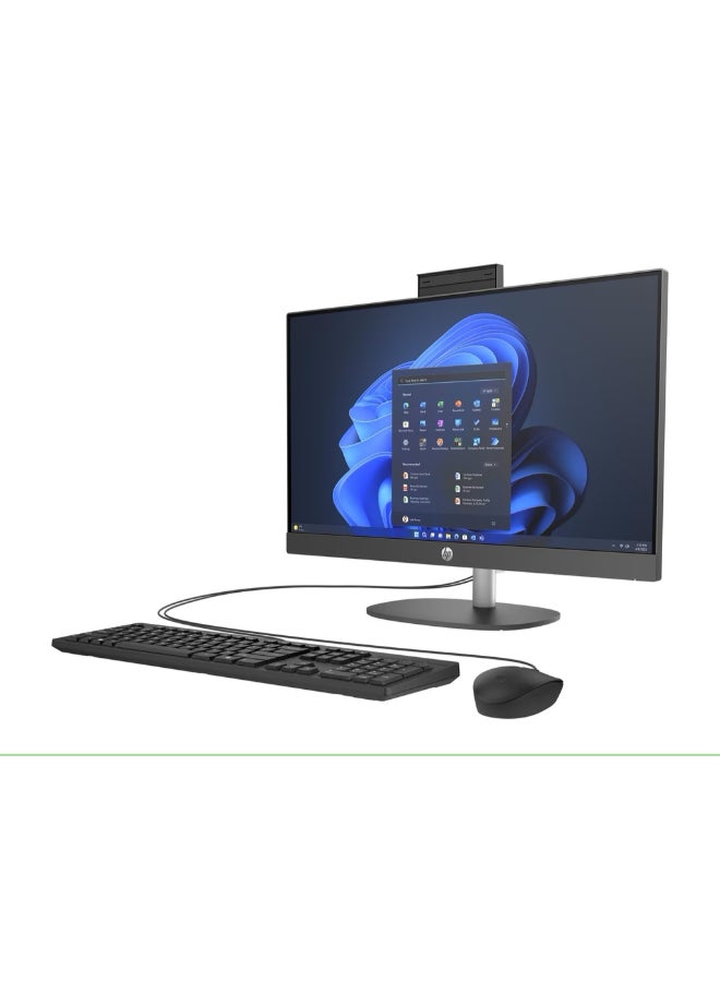 HP ProOne 240 G10 All-in-one With 23.8 Inch Full HD (1920X1080) Display,Intel Core i7-1355U Processor/16GB RAM DDR5/512GB SSD/Intel Iris Xe Graphics/DOS(Without Windows)/ English/Arabic Black - Image 3