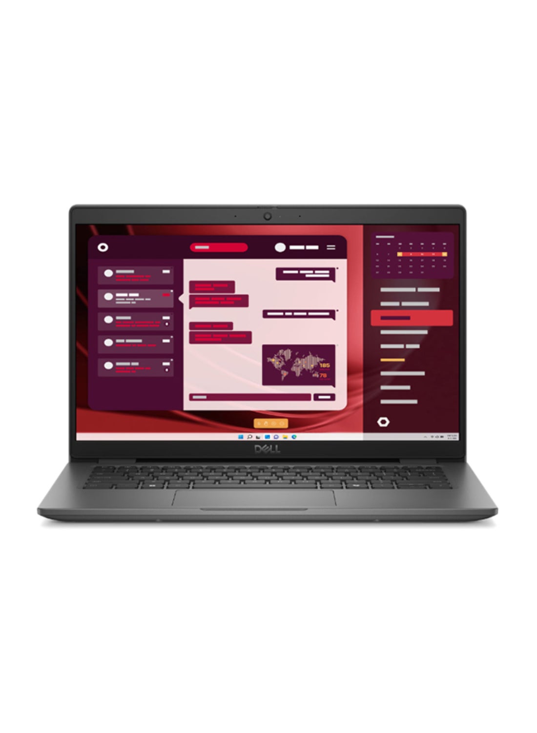 Latitude 3450 Laptop With 14 Inch Full HD (1920X1080) Display, Core Ultra 7-155U Processor/16GB RAM DDR5/512GB SSD/DOS(Without Windows)/ English/Arabic Black