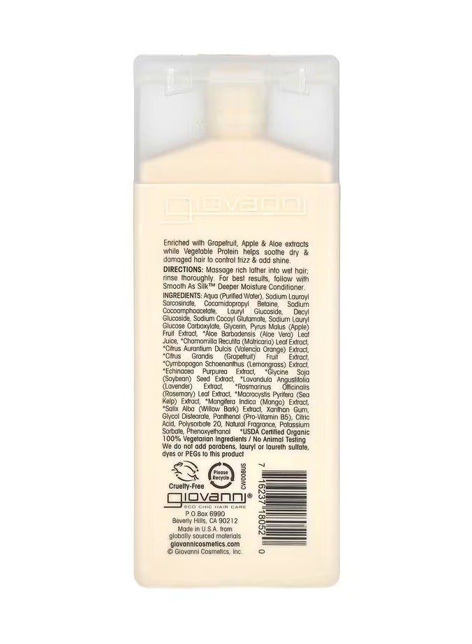 Giovanni, Smooth As Silk, Deep Moisture Shampoo, For Damaged Hair, 2 fl oz (60 ml) - Image 2