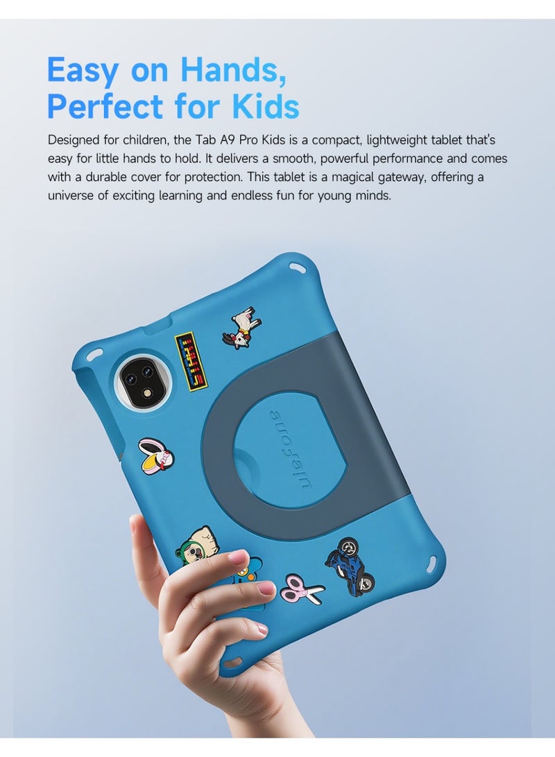 أوليفون Tab A9 Pro Kids Dual Sim|4Gb Ram 128Gb Rom|8.68" Hd+ Display|5040Mah Battary| Dual Speakers|Android 15-Blue - Image 5