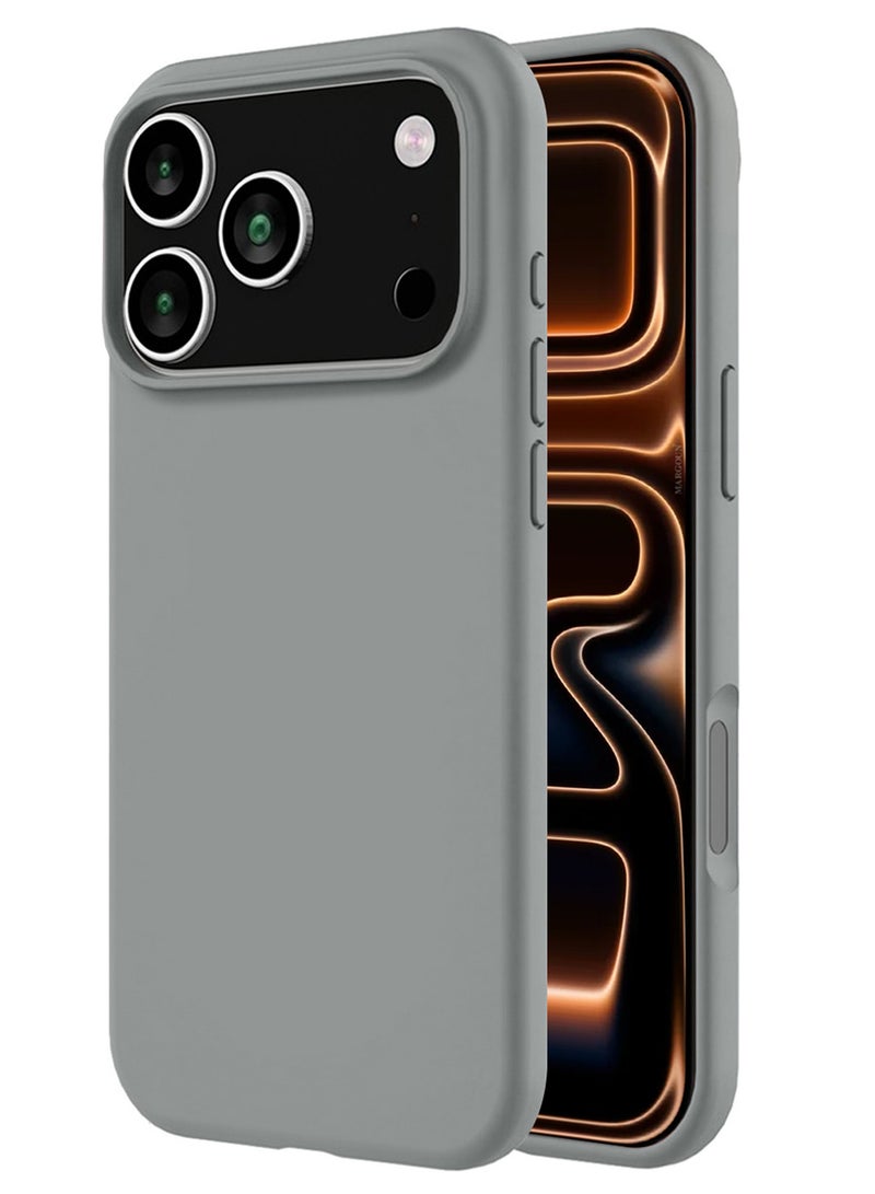 MARGOUN 2Packs Liquid Silicone Protective Phone Case for iPhone 17 Pro Max, Soft Anti-Scratch Microfiber Lining Utra Slim Drop Protection Phone Cover with Privacy Screen Protector - Olive Green-4 - Image 5