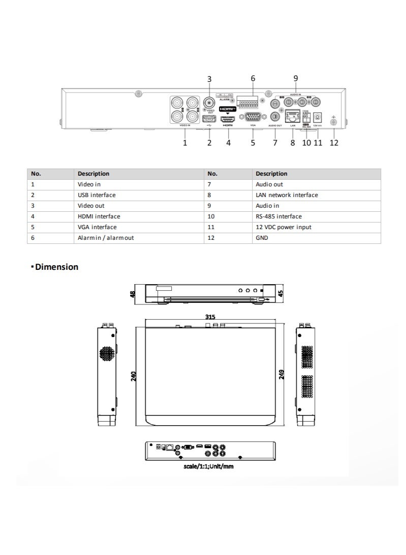 HIKVISION iDS-7204HUHI-M1/S 4CH 5MP (3K) HD DVR, Turbo HD, H.265+ Compression - Image 3